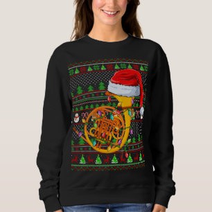 Ugly Julafton Sweater Stil Lighting Fransk Horn Ch T Shirt