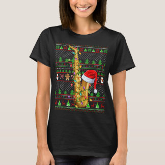 Ugly Julafton Sweater Stil Lighting Saxophone Chri T Shirt