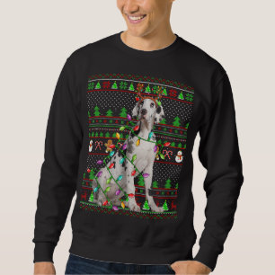 Ugly Julafton Sweater Stil Ljus Great dane Hund Ch Lång Ärmad Tröja