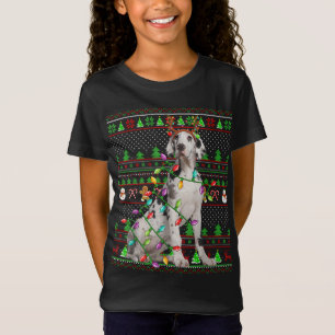 Ugly Julafton Sweater Stil Ljus Great dane Hund Ch T Shirt