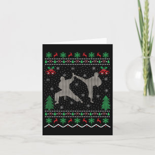 Ugly Julafton Sweater Stil Martial Arts Karate Kri Kort