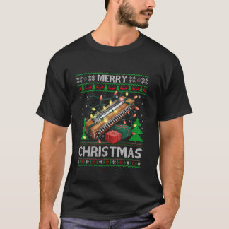 Ugly Julafton Sweater Stil Musical Harmonica Chris T Shirt