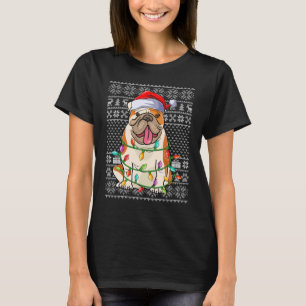 Ugly Julafton Sweater Stil Santa American Bulldog T Shirt