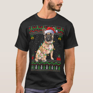 Ugly Julafton Sweater Stil Santa Fransk Bulldog Ch T Shirt
