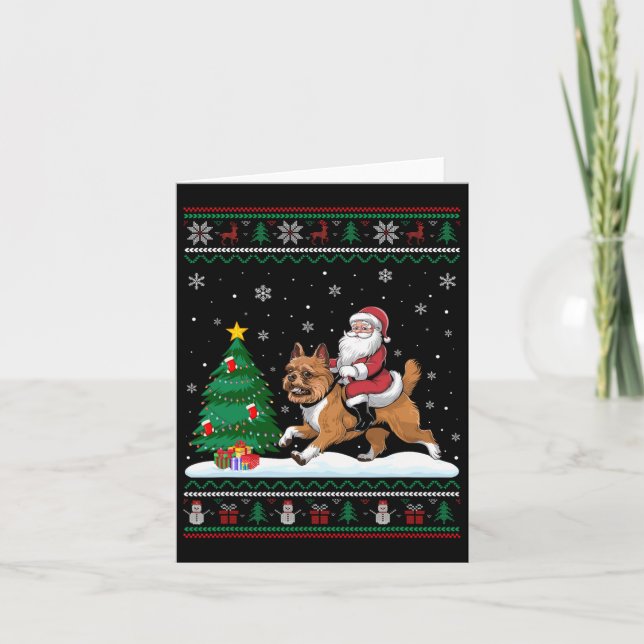 Ugly Julgran Ljus Santa Riding Brussels G Kort (Framsida)