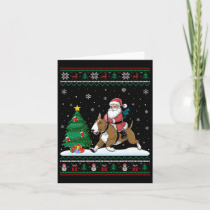 Ugly Julgran Ljus Santa Riding Bull Terri Kort