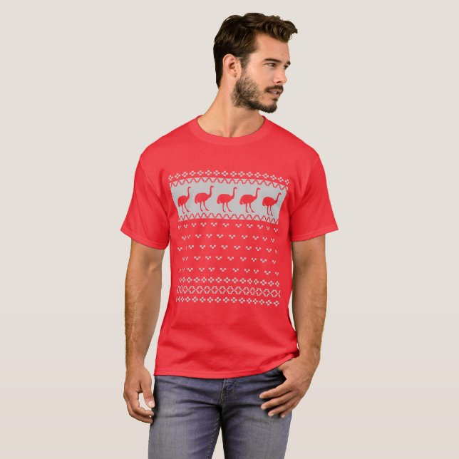 UGLY OSTRICH CHRISTMAS TEE (Hel framsida)