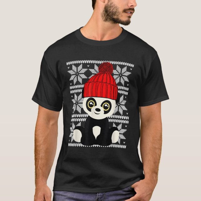 Ugly Panda Bear Leksak T Shirt (Framsida)