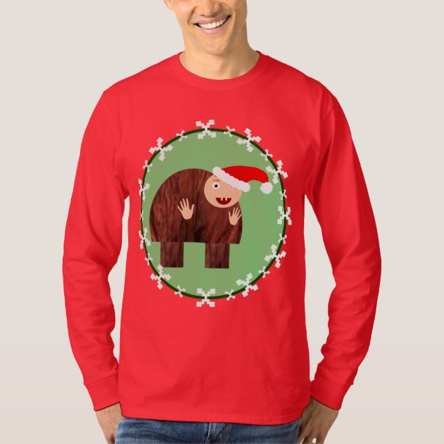 Ugly Quasimodo Christmas Sweater T-Shirt (Framsida)