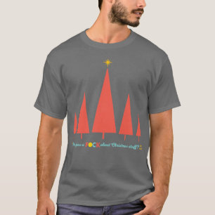 Ugly Red White House Träd T Shirt