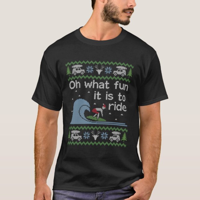 Ugly Surfer Surfing Surfa T Shirt (Framsida)