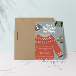 Ugly Sweata Weatha Party-inbjudan Inbjudningar