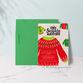 Ugly Sweata Weatha Party-inbjudan Inbjudningar