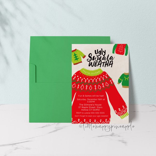 Ugly Sweata Weatha Party-inbjudan Inbjudningar (Skapare uppladdad)