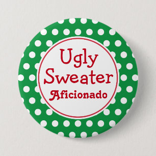 Ugly Sweater Aficionado Button Knapp