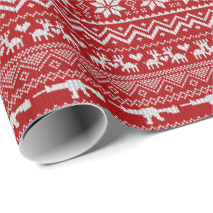 Ugly Sweater AR-15 mönster presents wrap Presentpapper