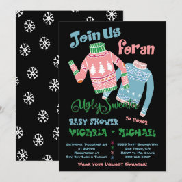 Ugly Sweater Baby Shower-inbjudan Inbjudningar