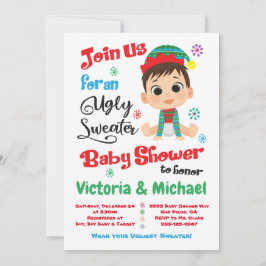 Ugly Sweater Baby Shower-inbjudan Inbjudningar