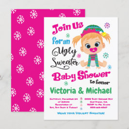 Ugly Sweater Baby Shower-inbjudan Inbjudningar