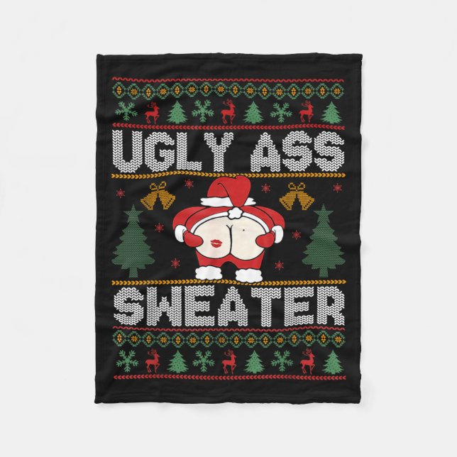 Ugly Sweater Christmas  Fleecefilt (Framsidan)