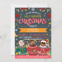 Ugly Sweater Christmas Holiday Party Fun Contest