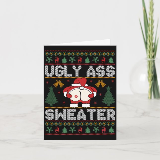 Ugly Sweater Christmas Long Sleeve  Kort (Framsida)