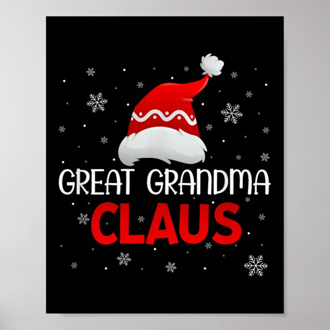 Ugly Sweater Christmas Matching Costume Great Gran Poster (Framsidan)