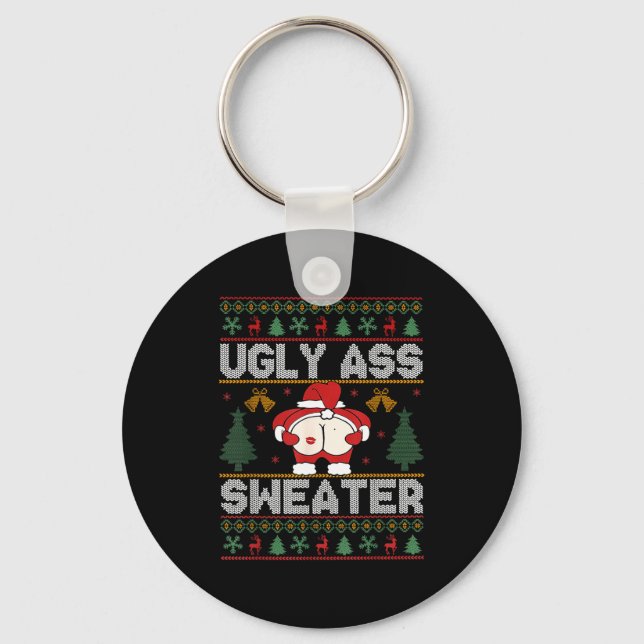 Ugly Sweater Christmas  Nyckelring (Framsida)