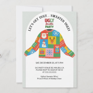 Ugly Sweater Christmas Party  Inbjudningar