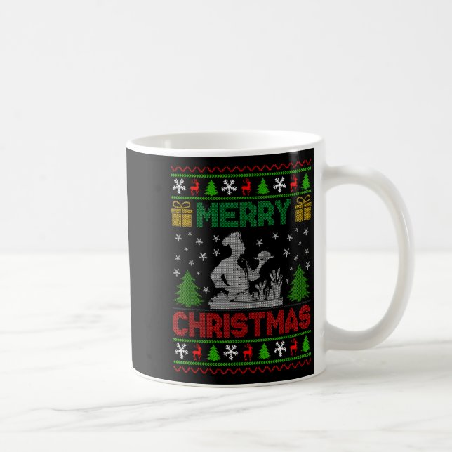 Ugly Sweater Christmas Tree Chef Cooking Job Pride Kaffemugg (Höger)