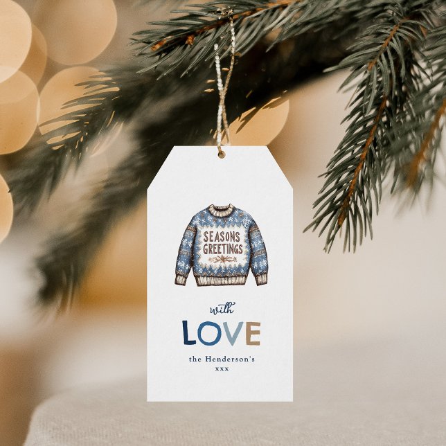 Ugly Sweater God jul Presentetikett (Skapare uppladdad)