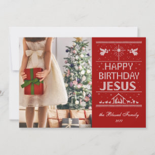 Ugly Sweater Grattis på födelsedagen Jesus Christi