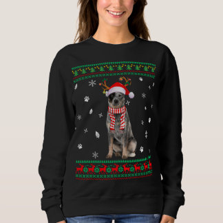 Ugly Sweater jul Australian Cattle Hund Santa T Shirt