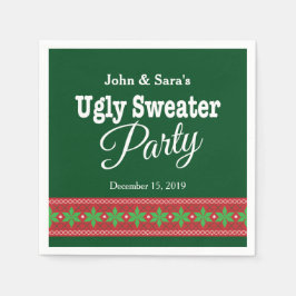 Ugly Sweater jul Party, Personlig Pappersservett