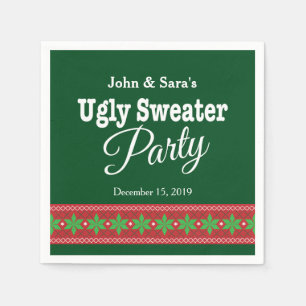 Ugly Sweater jul Party, Personlig Pappersservett