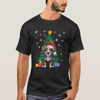 Ugly Sweater Julafton Träd Light Australian Cattle T Shirt