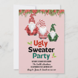 Ugly Sweater-julfest-inbjudan Inbjudningar