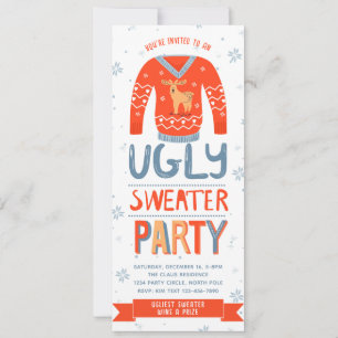 Ugly Sweater-julfest-inbjudan Inbjudningar