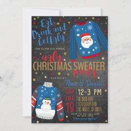 Ugly Sweater-julfest-inbjudan Inbjudningar
