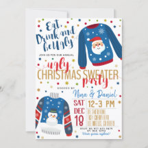 Ugly Sweater-julfest-inbjudan