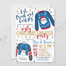 Ugly Sweater-julfest-inbjudan Inbjudningar