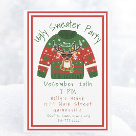 Ugly Sweater-julfest-inbjudan Inbjudningar