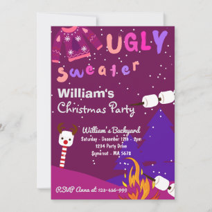 Ugly Sweater-julfest-inbjudan Inbjudningar