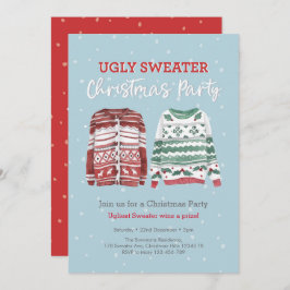 Ugly Sweater julfest Inbjudningar