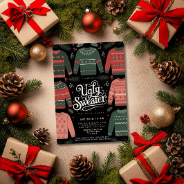 Ugly Sweater-Julfest Inbjudningar