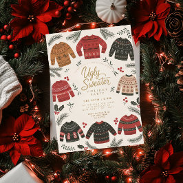 Ugly Sweater-Julfest Inbjudningar