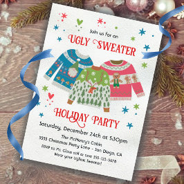 Ugly Sweater-Julfest Inbjudningar