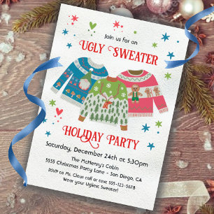 Ugly Sweater-Julfest Inbjudningar