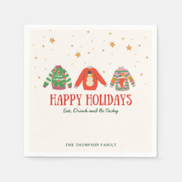 Ugly Sweater, Julfest Napkins Pappersservett