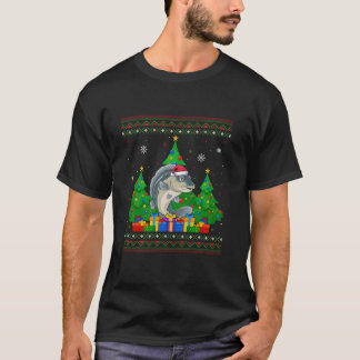 Ugly Sweater Julgran Santa Hat Sheepshead F T Shirt